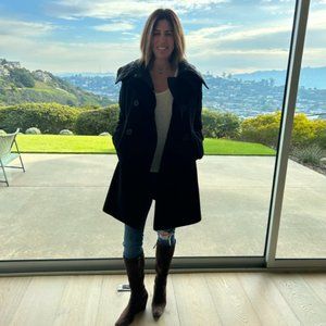 Black two in one winter coat - Uniqlo - Size S